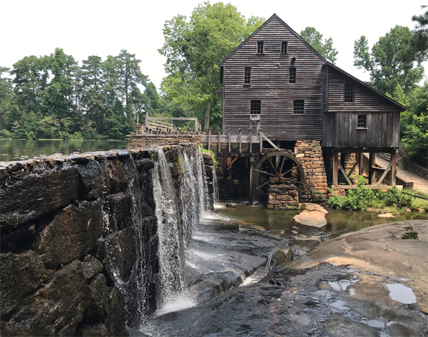 waterfall at the gristmill